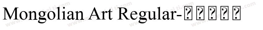 Mongolian Art Regular字体转换